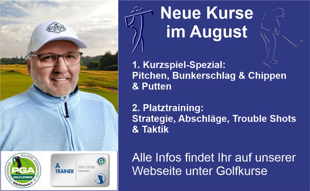 Mehr über den Artikel erfahren Neue Kurse im August